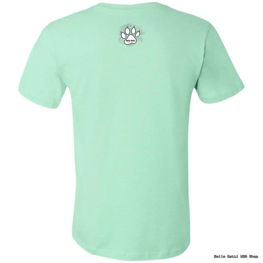 Mint green t-shirt with Bella Gatti logo, available at Bella Gatti US Shop.