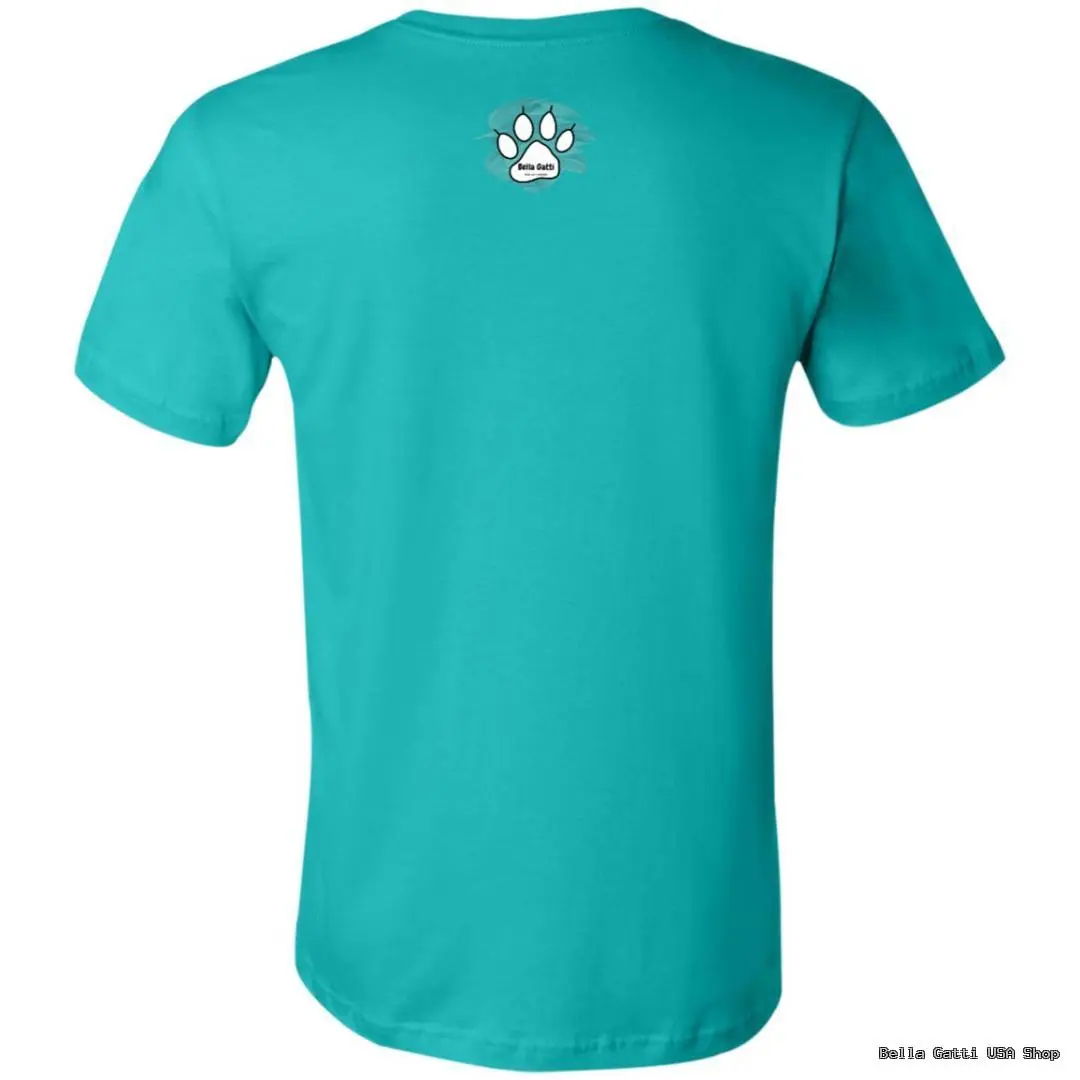 Teal t-shirt with Bella Gatti logo on the back, Bella Gatti US Shop
