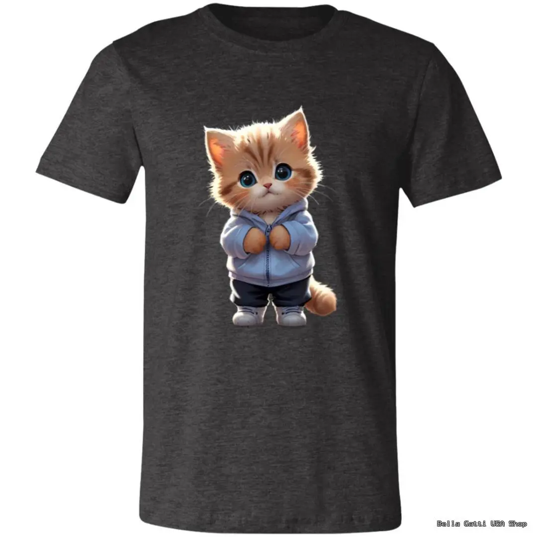 Cute kitten graphic on Bella Gatti US Shop t-shirt