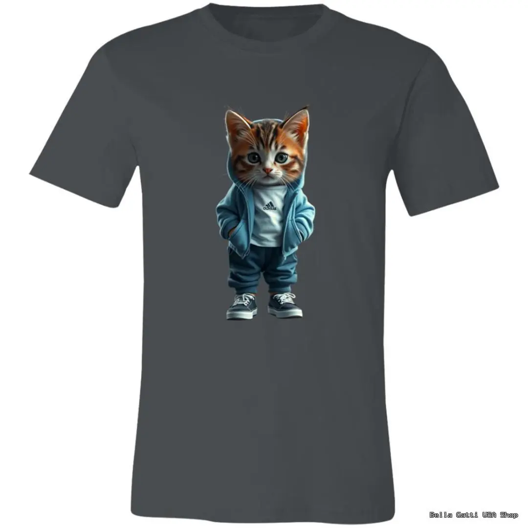 Bella Gatti US Shop t-shirt with cute cat in hoodie design
