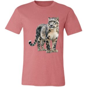 Bella Gatti US Shop pink t-shirt with snow leopard design