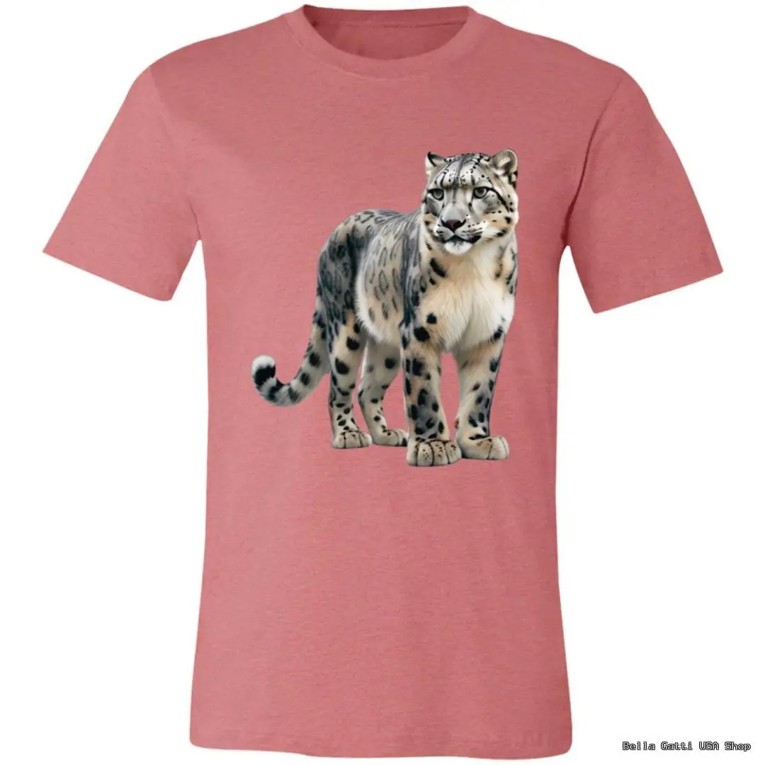 Bella Gatti US Shop pink t-shirt with snow leopard design