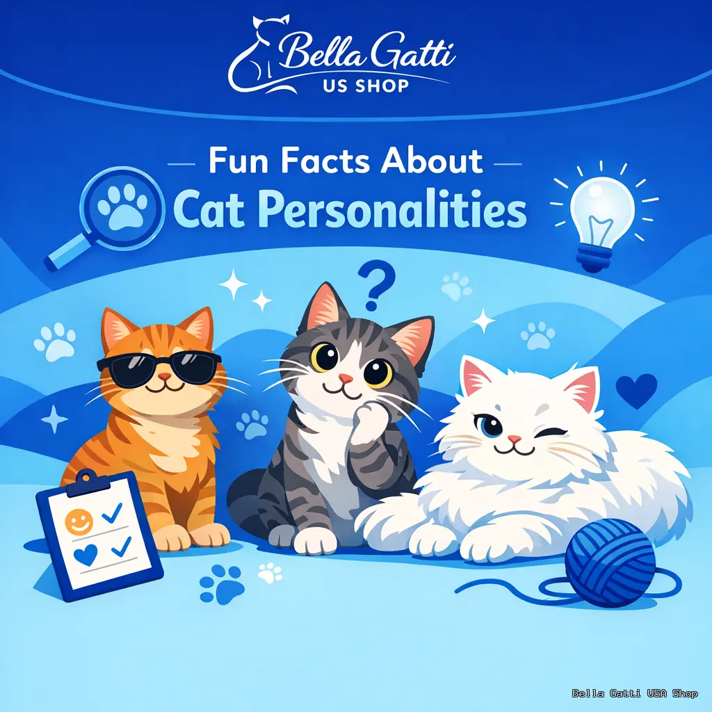 Cartoon cats with personalities, sunglasses, checklist, and yarn.