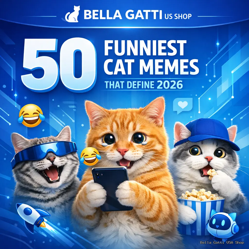 50 funniest cat memes for 2026.