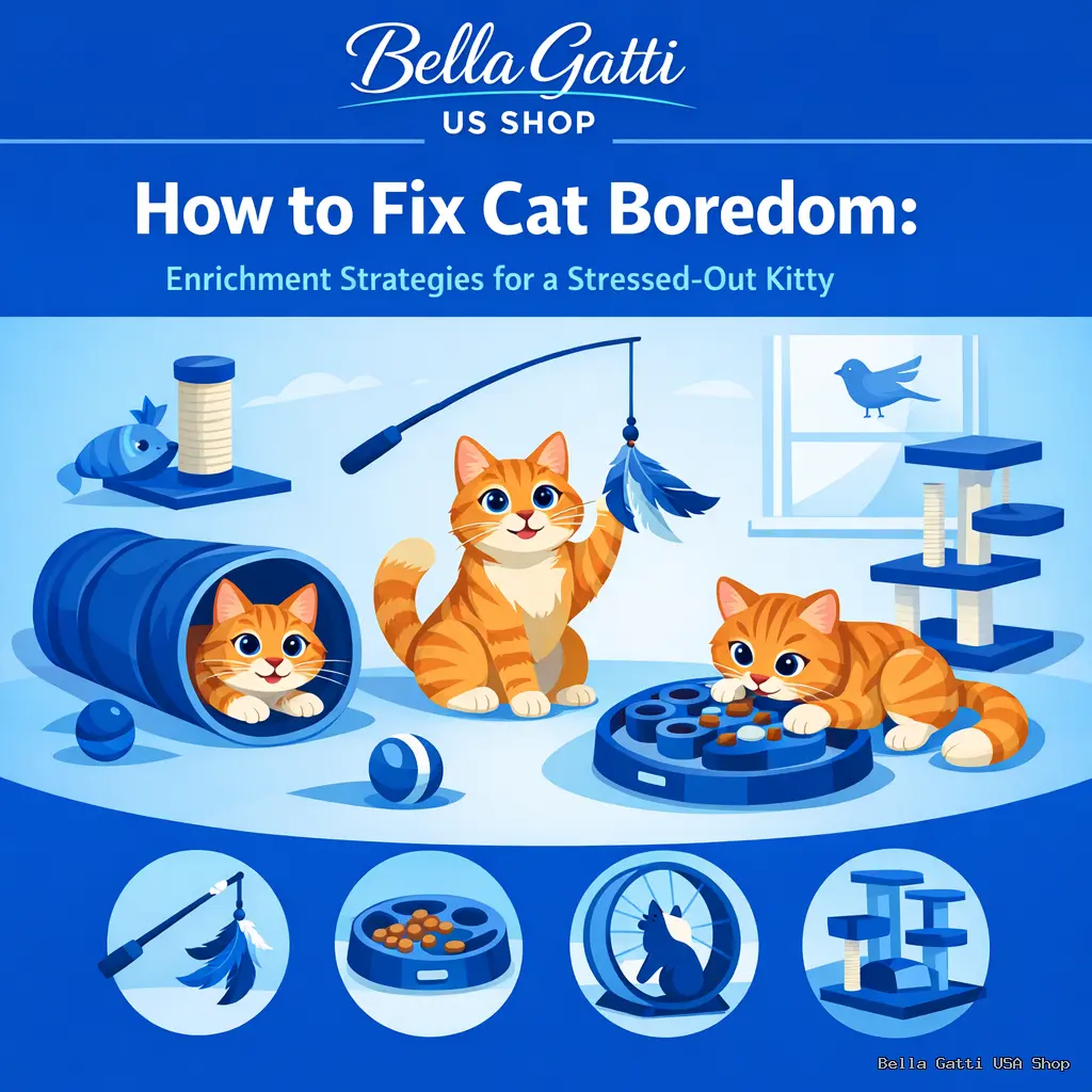 How to Fix Cat Boredom: Enrichment Strategies for a Stressed-Out Kitty