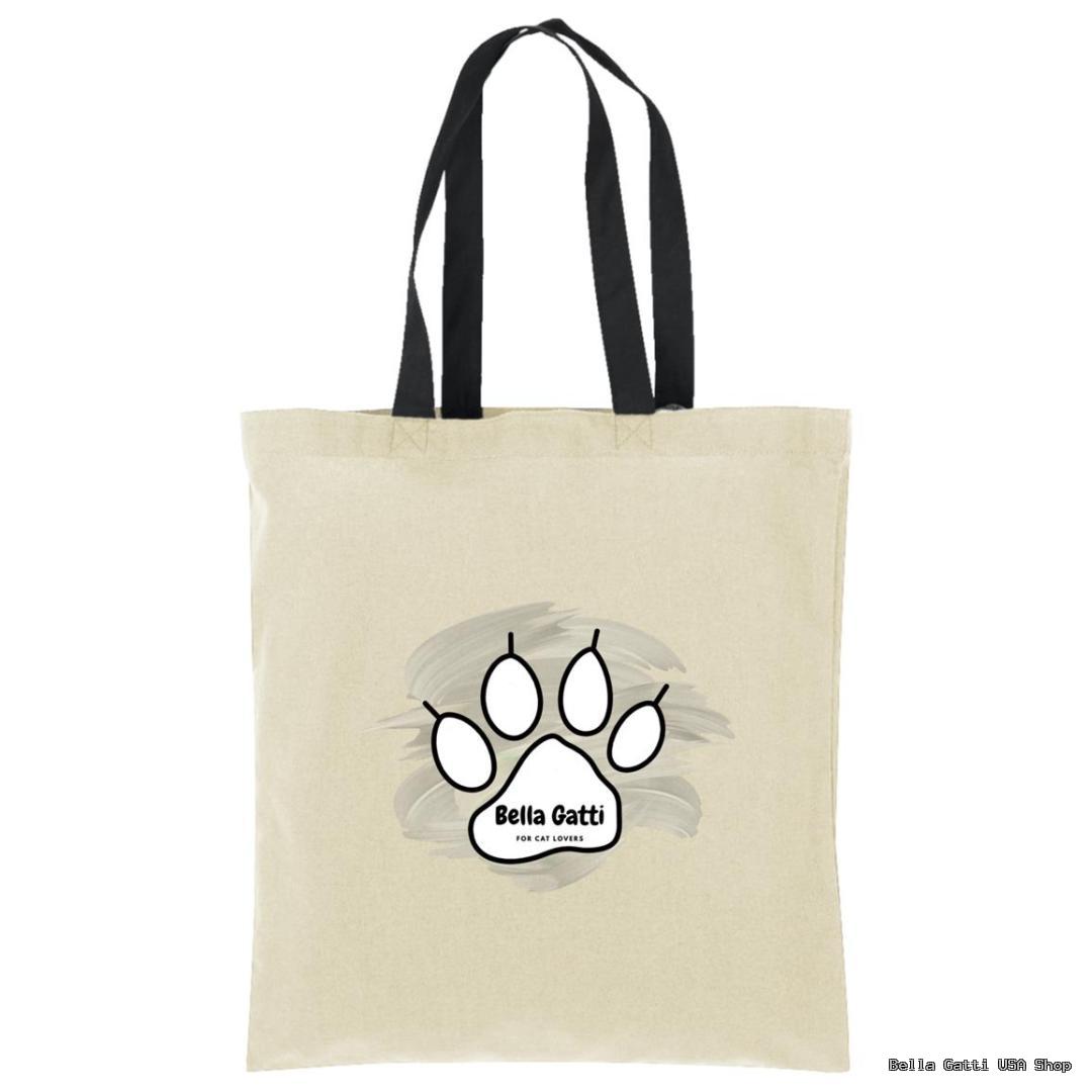 Bella Gatti US Shop tote bag with paw print design