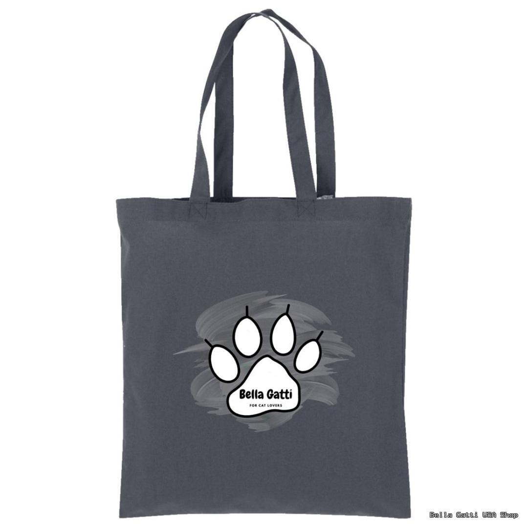 Bella Gatti US Shop tote bag with paw print design.