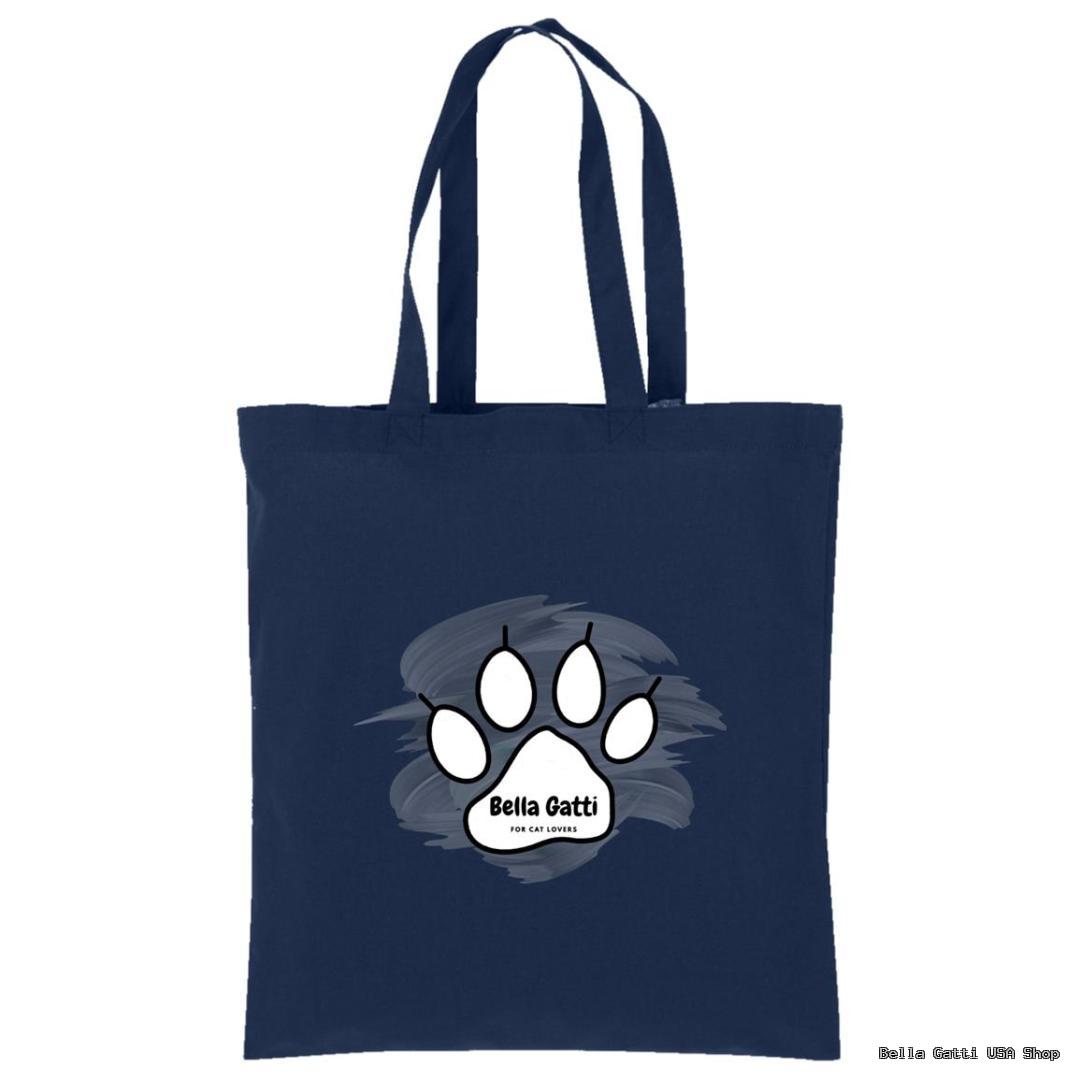Bella Gatti US Shop tote bag with paw print design.