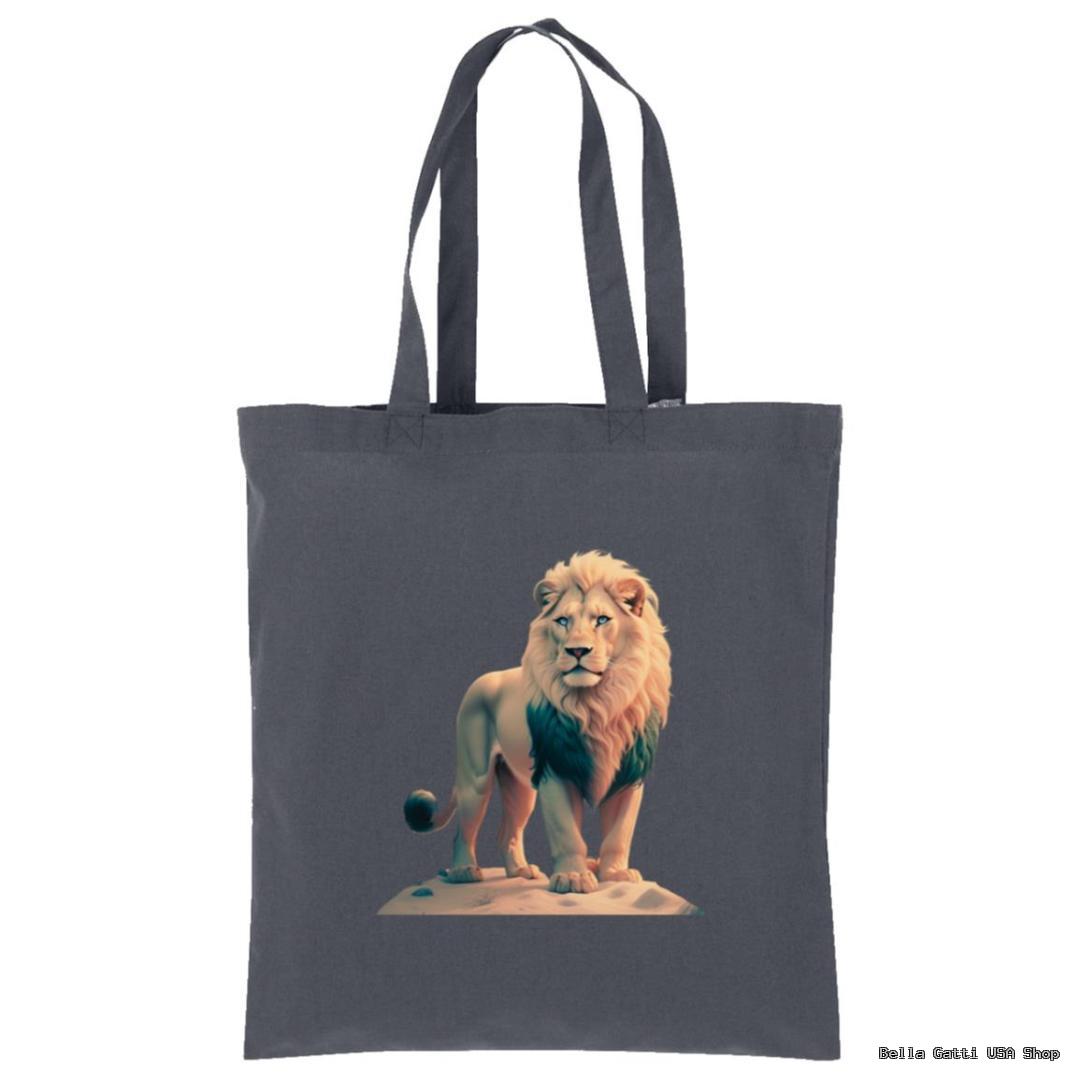 Stylish tote bag with a lion print from Bella Gatti US Shop
