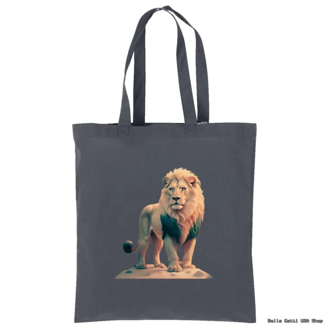 Stylish tote bag with a lion print from Bella Gatti US Shop