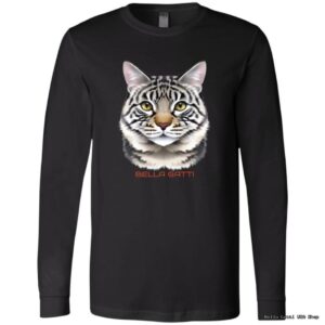 Bella Gatti US Shop black shirt with cat design