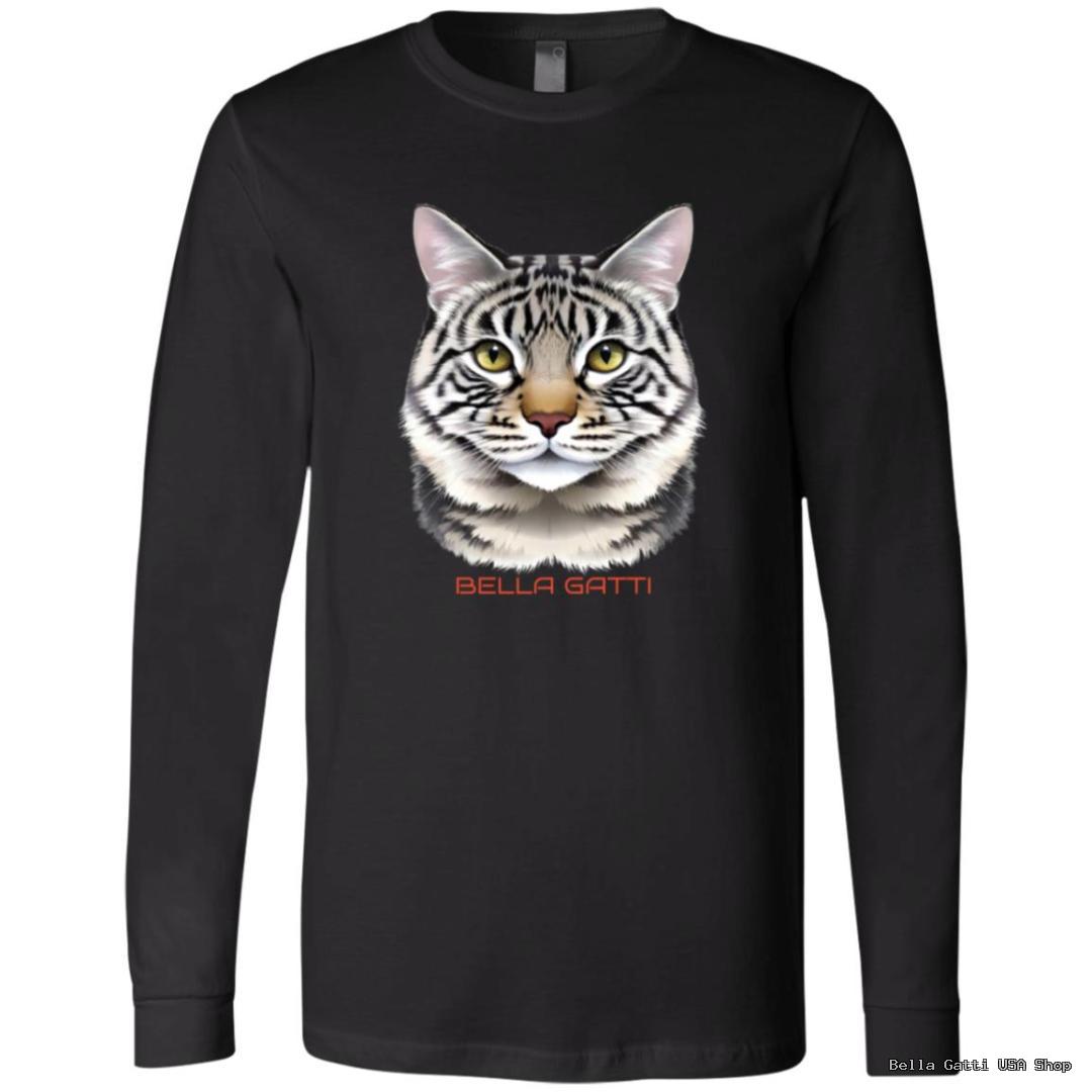 Bella Gatti US Shop black shirt with cat design