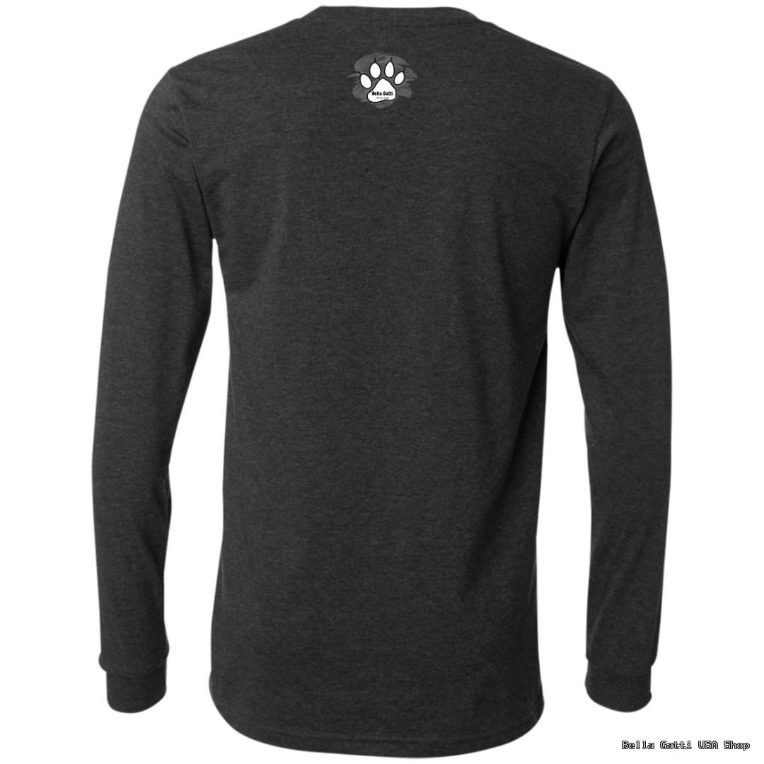 Bella Gatti US Shop long-sleeve shirt with paw print logo on back.