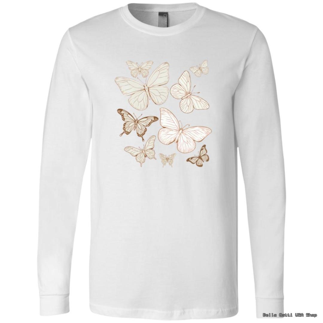 Bella Gatti US Shop butterfly design long-sleeve shirt