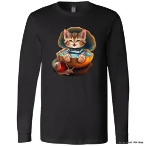 Cute kitten in egg shirt design