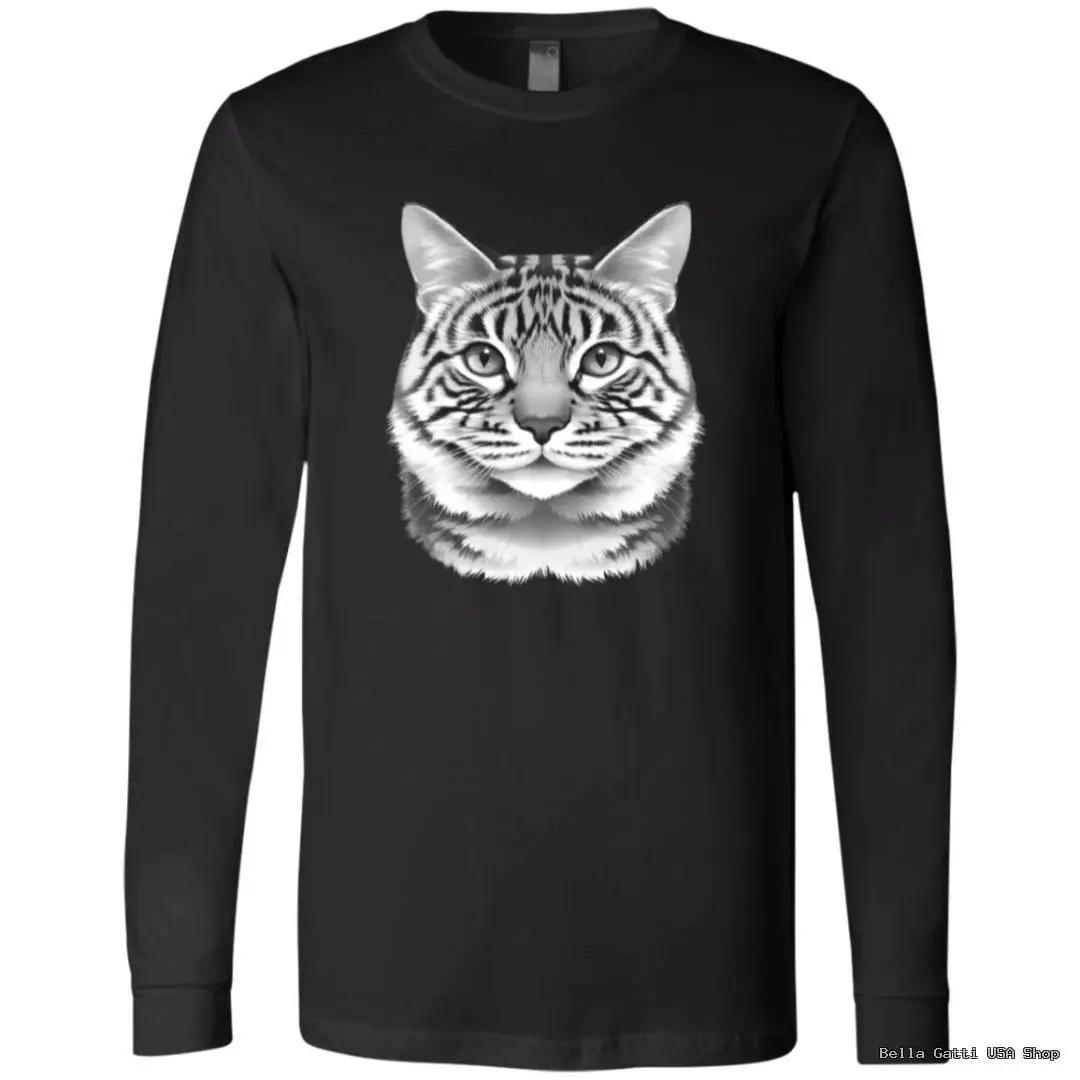 Black shirt with cat face design