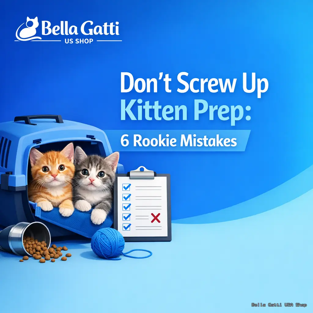 Kitten care tips with checklist and cat carrier