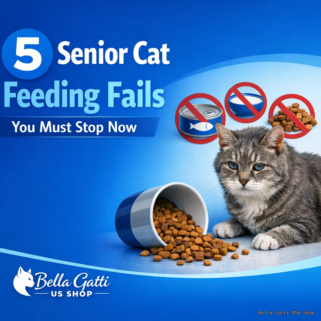 Senior cat feeding mistakes to avoid.