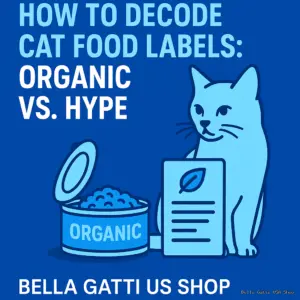 Decoding cat food labels: organic vs. hype.