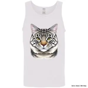 Tank top with cat face design